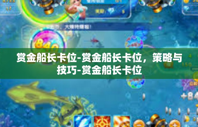 赏金船长卡位-赏金船长卡位，策略与技巧-赏金船长卡位