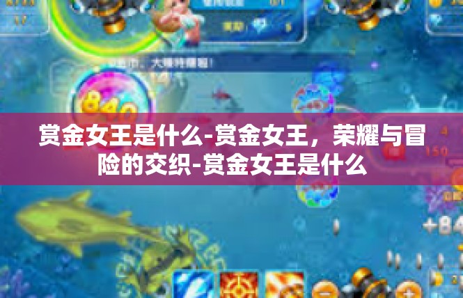赏金女王是什么-赏金女王，荣耀与冒险的交织-赏金女王是什么