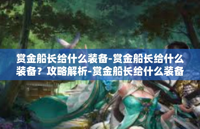 赏金船长给什么装备-赏金船长给什么装备？攻略解析-赏金船长给什么装备
